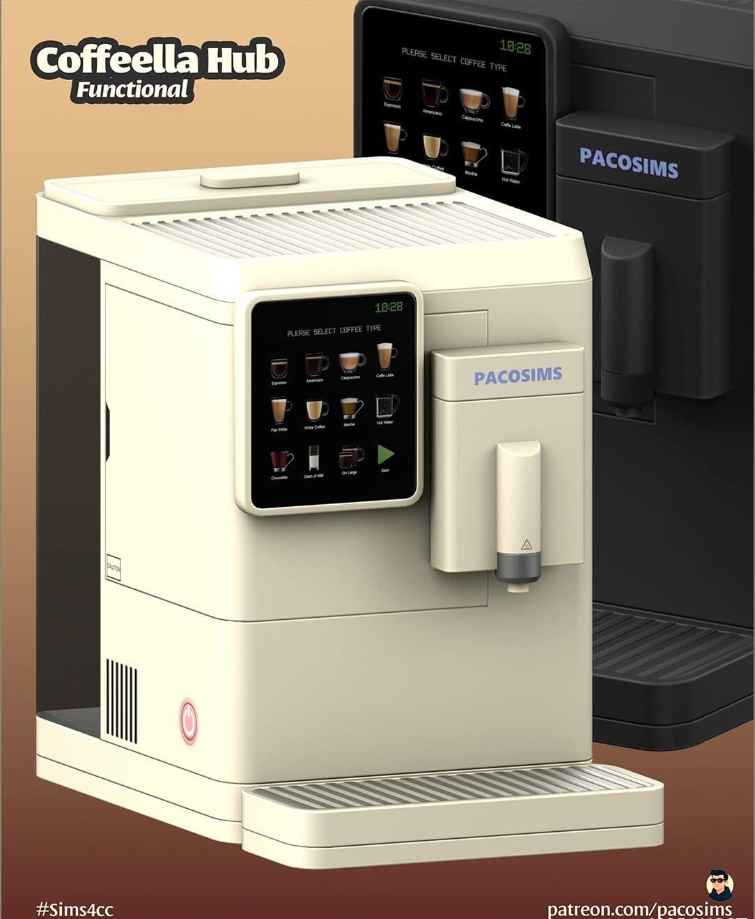 Скриншот мода Кофемашина Functional Coffee Machine